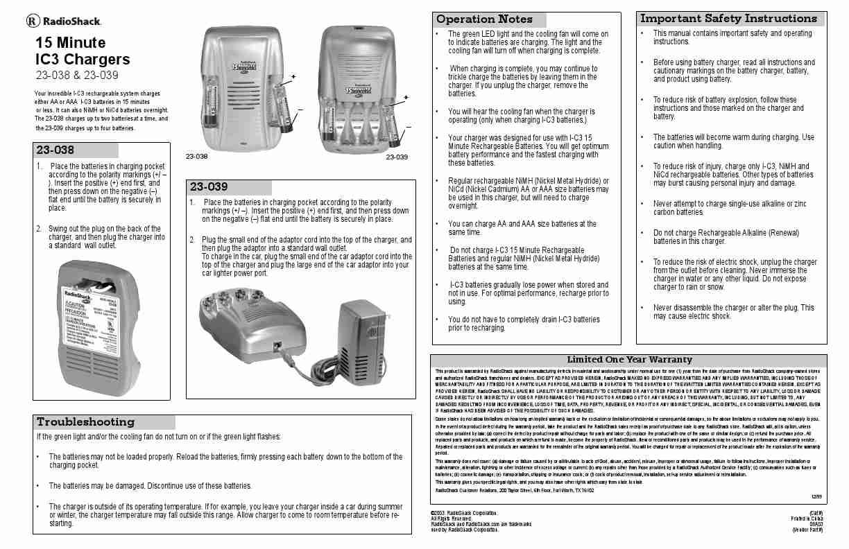 Radio Shack Battery Charger 23-039-page_pdf